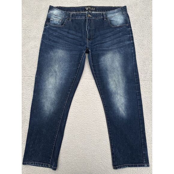 SouthPole Flex The Movement Jeans Mens 42x30 Medium Wash Fade Whisker (Tag40x30) - Picture 1 of 9